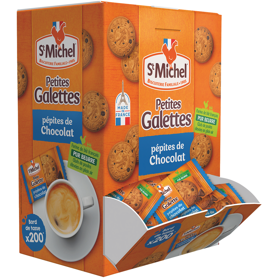 Galettes pepites de chocolat 200 pieces st michel en sachets individuels