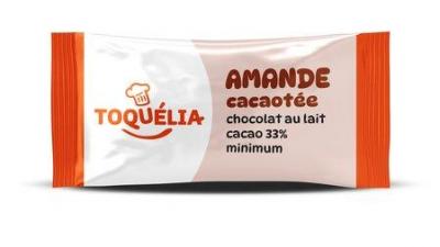 Amande cacaotee en boite 600 g toquelia