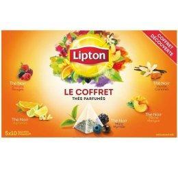 Assortiment de the noir en coffret decouverte de 50 sachets lipton