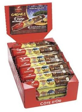 Barre chocolat lait noisettes 32 x 45 g cote d or