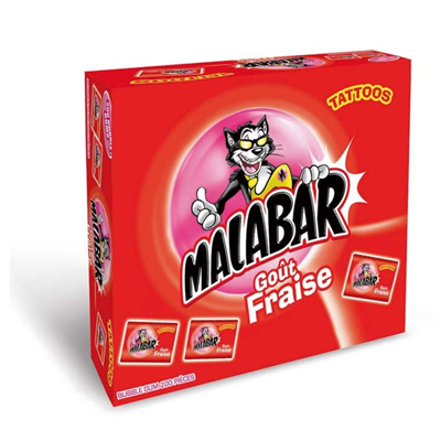 Boite malabar fraise 200 pieces