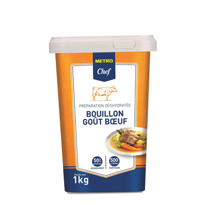 Bouillon de boeuf 50 l 1 kg metro chef 1