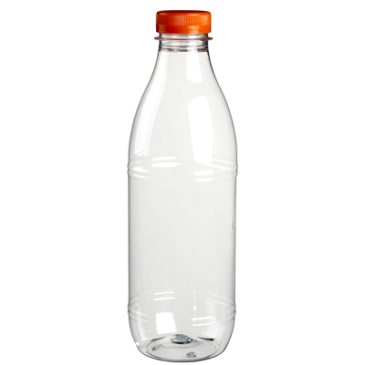 Bouteille avec bouchon plastique transparent 1l x 6 solia