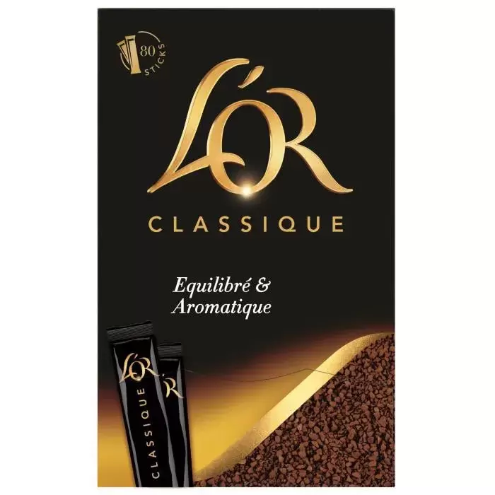 L'Or Café Soluble 80 Sticks Classique : : Épicerie