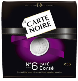 Café classic 36 dosettes 250 G Carte Noire