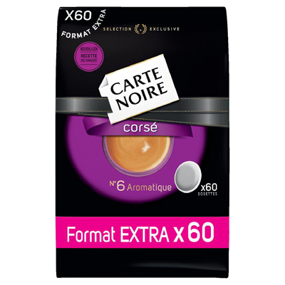 Cafe corse 60 dosettes 250 g carte noire