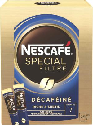 Cafe decafeine special filtre 25 dosettes nescafe