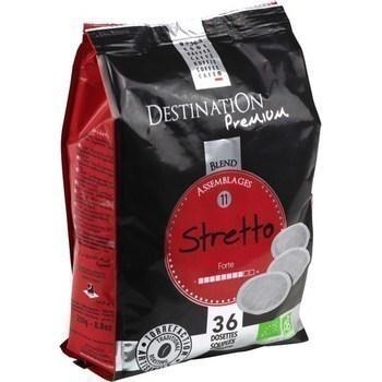 Cafe en dosettes stretto bio x36 compatibles senseo