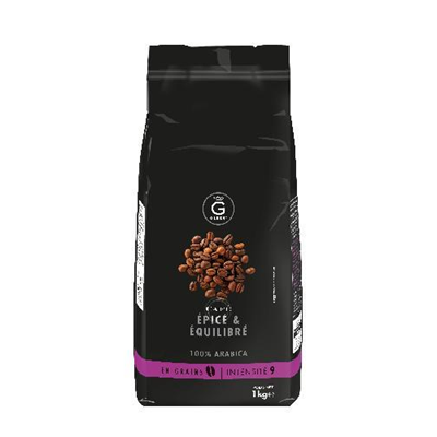 Café en grains 100% Arabica Intensité 9 - 1 kg Gilbert