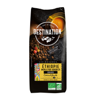 Cafe en grains bio pur arabica ethiopie 1 kg 1