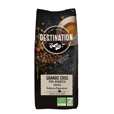 Cafe en grains grands crus pur arabica bio