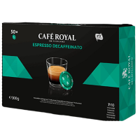 Cafe espresso decaffeinato forte 50 capsules office pads 300 g 1