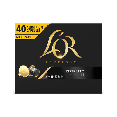 Cafe espresso ristretto 40 pieces l or 1