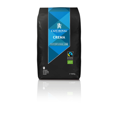 Cafe royal cafe en grains royal crema bio 1 kg professional line