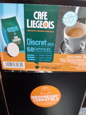 Capsule cafe liegeois discret x 50