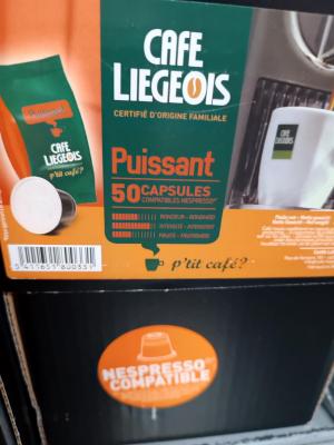 Capsule cafe liegeois puissant x 50