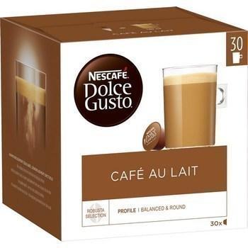 Capsules de cafe au lait 30x10 g dolce gusto