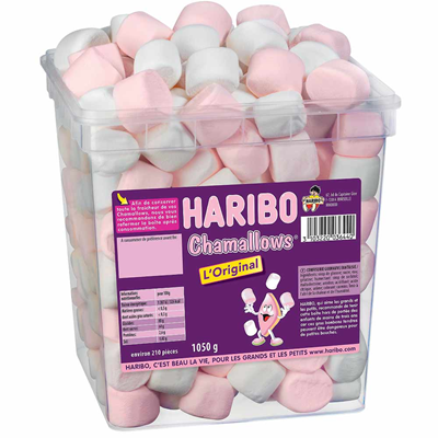 Chamallow - Haribo - 1050 g - 210 pièces