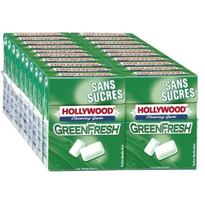 Chewing gum Green Fresh sans sucre (vendu par 20)
