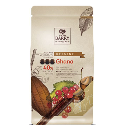 Chocolat de couverture au lait ghana 40 1 kg