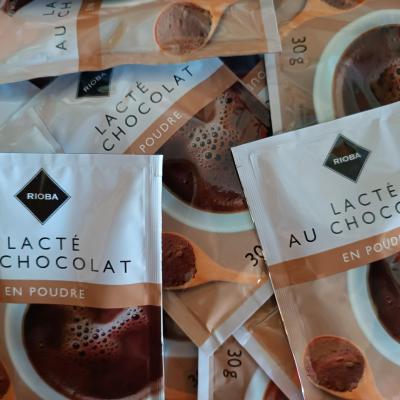 Chocolat en poudre lacte en dosettes 30 g rioba