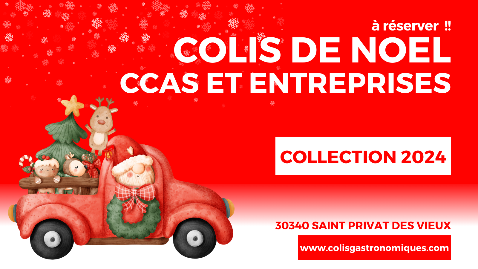 Colis de noel et boites gouters de noel