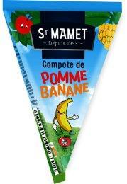 Compote pomme banane allegee en sucres berlingots 100 g st mamet