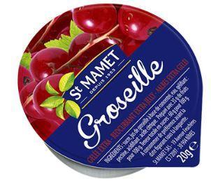 Confiture 20g saint mamet extra groseille coupelles alu a l unite