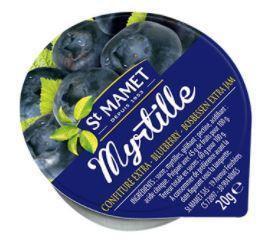 Confiture 20g saint mamet extra myrtilles coupelles alu a l unite 1