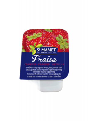 Confiture 25g saint mamet fraise vendu a l unite