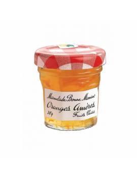 Confiture bonne maman mini pot en verre 30g le lot de 15 orange ameres