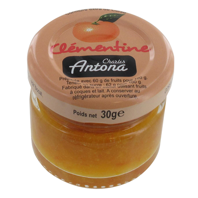 Confiture corse de clementines 30 x 30 g charles antona 2