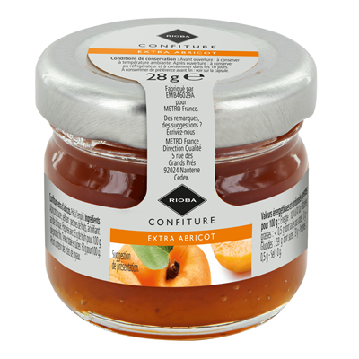 Confiture d abricots 24 x 30 g rioba