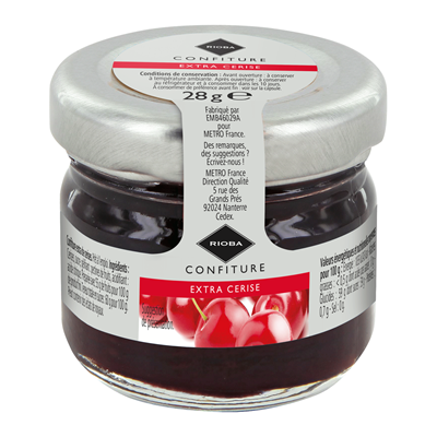 Confiture de cerises 24 x 30 g rioba