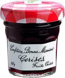 Confiture de cerises pot verre en 30 g