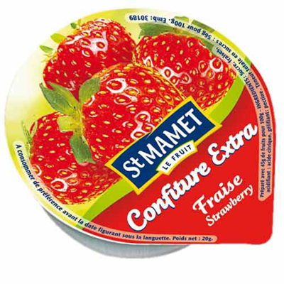 Confiture de fraise 120 x 20 g st mamet