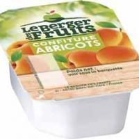 Confitures d abricots barquettes 20 g x 144 le berger des fruits