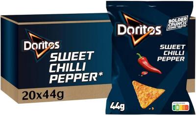 Doritos chips tortillas gout sweet chili 44 g le carton de 21