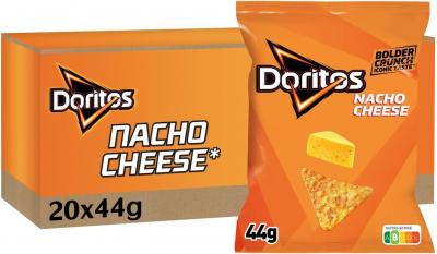 Doritos chips tortillas nacho cheese sachet 44 g le carton de 20