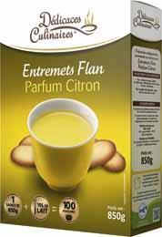 Entremets flan parfum citron 850 g 100 rations 