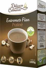 Entremets flan praline 1 kg 100 rations dedicaces culinaires