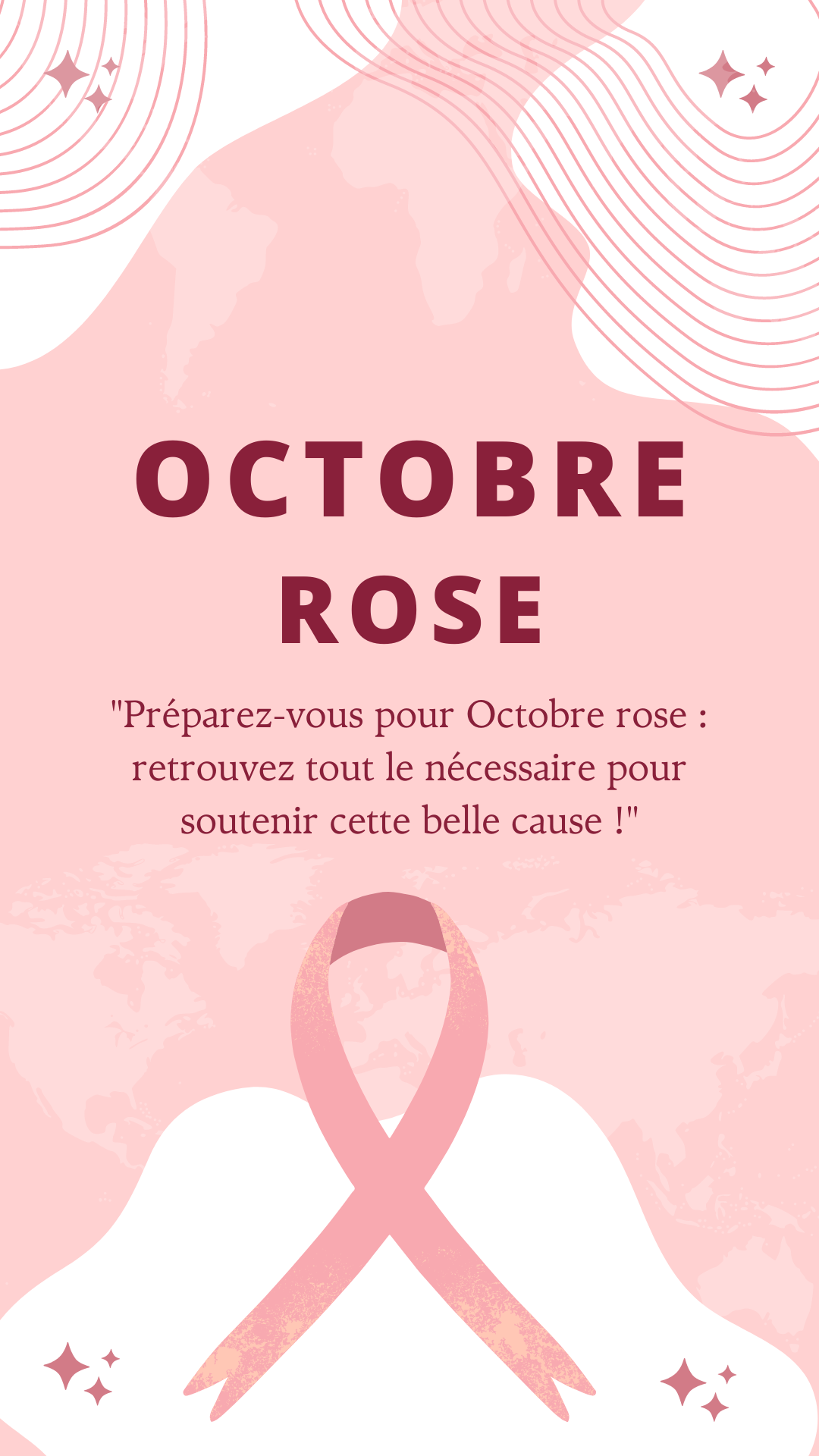 Fournitures octobre rose manifestations