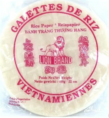 Galette de riz d 22 cm 10 gr x 40 400 gr lion brand