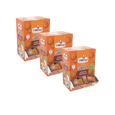 Galettes caramel 200 pieces st michel le lot de 3 cartons