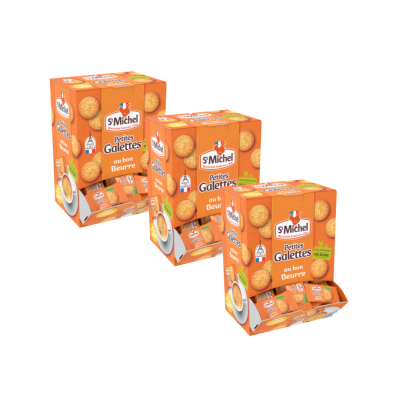 Galettes nature 200 pieces st michel le lot de 3 cartons