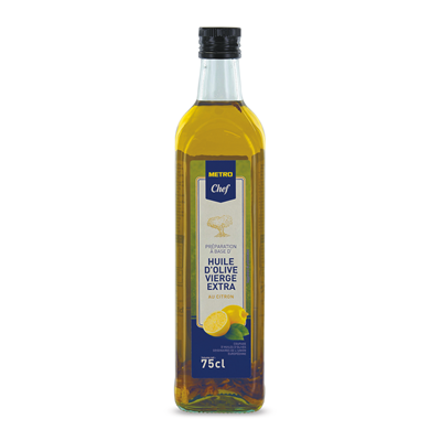 Huile d olive vierge aromatisee au citron 75 cl metro chef