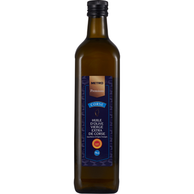 Huile d olive vierge extra aoc corse 75 cl metro premium