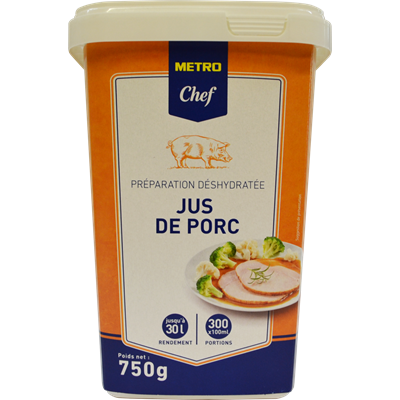 Jus de porc 750 g metro chef 1