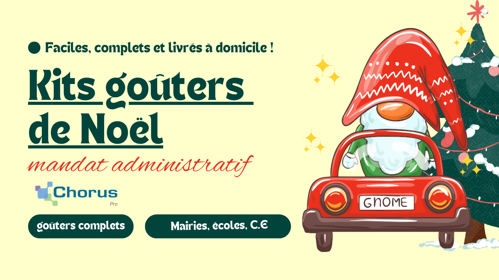 Kits gouters de noel ecoles mairies comites d entreprise