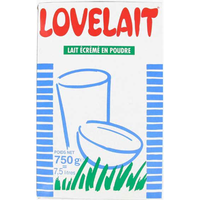 Lait ecreme en poudre 750 g lovelait